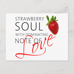 Carte Postale Âme de fraise