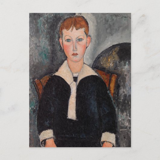 Carte Postale Amedeo Modigliani - Garçon en Sailor (Devant)