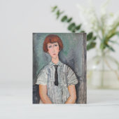 Carte Postale Amedeo Modigliani - Jeune fille dans une blouse ra (Debout devant)