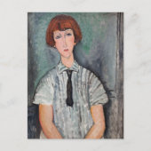 Carte Postale Amedeo Modigliani - Jeune fille dans une blouse ra (Devant)