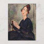 Carte Postale Amedeo Modigliani - Portrait de Dedie Hayden (Devant)
