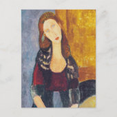 Carte Postale Amedeo Modigliani - Portrait Jeanne Hebuterne #2 (Devant)