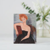 Carte Postale Amedeo Modigliani - Robe de soirée pour filles rou (Debout devant)