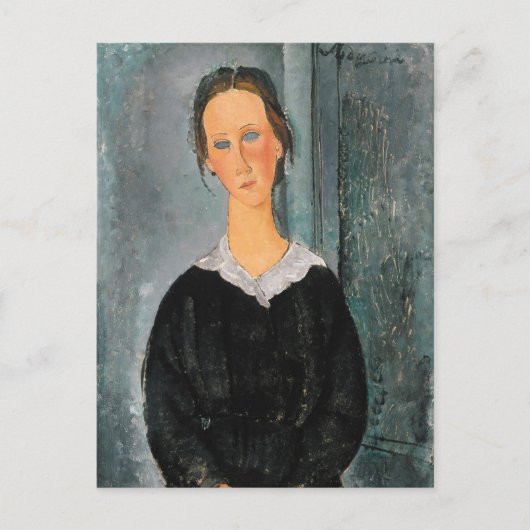Carte Postale Amedeo Modigliani - Serveuse (Devant)