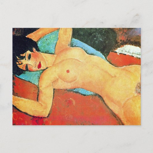 Carte Postale Amedeo Modigliani - Une femme qui se rappelle (Devant)