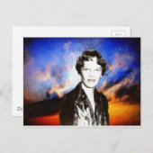 Carte Postale Amelia Earhart (Devant / Derrière)