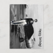 Carte Postale Amelia Earhart Photo Noir et Blanc, Anniversaire d (Devant)