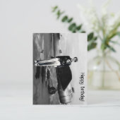 Carte Postale Amelia Earhart Photo Noir et Blanc, Anniversaire d (Debout devant)