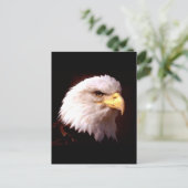 Carte Postale Américain Eagle d'Eagle chauve (Debout devant)