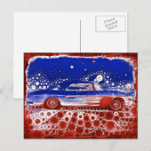 Carte postale américaine classique flambée (Devant / Derrière)