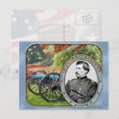 Carte postale américaine de la guerre civile (Devant / Derrière)