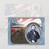 Carte postale américaine de la guerre civile (Devant / Derrière)