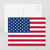 Carte postale américaine Flag Independence Day (Devant / Derrière)