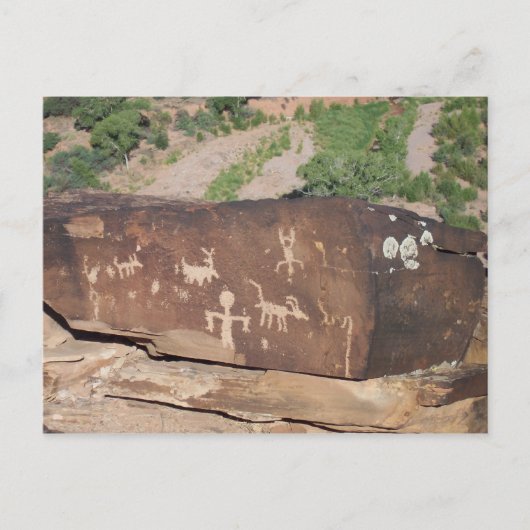 Carte postale américaine historique Petroglyphes # (Devant)