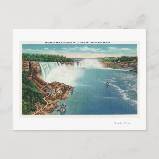 Carte Postale American and Horseshoe Falls (Devant)