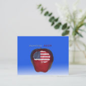Carte Postale " American Apple " (Debout devant)