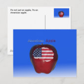 Carte Postale " American Apple " (Devant / Derrière)