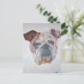 Carte Postale American Bulldog Artistic Pet Portrait (Debout devant)