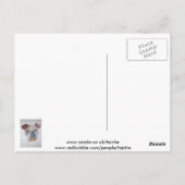 Carte Postale American Bulldog Artistic Pet Portrait (Dos)