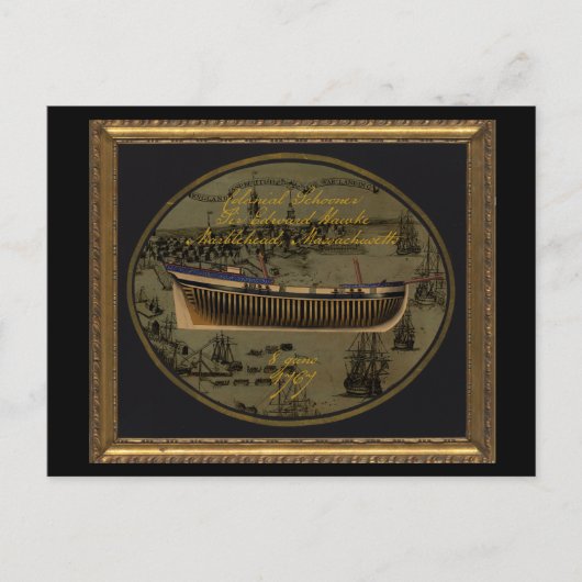 Carte Postale American Colonial Schooner Sir Edward Hawke (Devant)