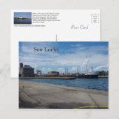 Carte postale American Courage Soo Locks (Devant / Derrière)