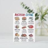 Carte Postale American cuisine (Debout devant)