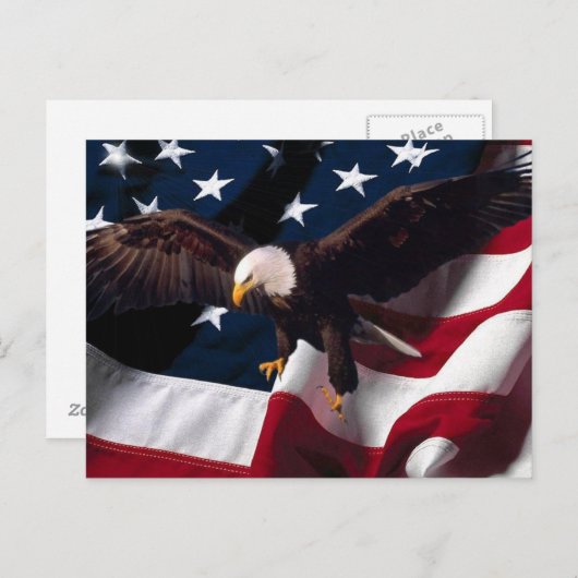 Carte postale American Eagle 1 (Devant / Derrière)