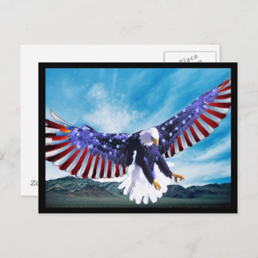Carte postale American Eagle 2 (Devant / Derrière)