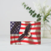 Carte postale American Flag & Eagle (Debout devant)