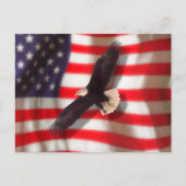 Carte postale American Flag & Eagle (Devant)