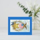 Carte postale - American Flag Star Eagle (Debout devant)