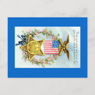 Carte postale - American Flag Star Eagle