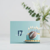 Carte Postale American Football Birthday Cake (Debout devant)