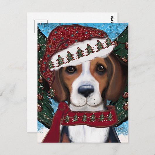 Carte Postale American Foxhound (Devant / Derrière)