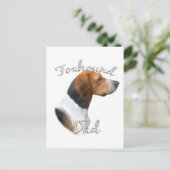 Carte Postale American Foxhound Dad 2 (Debout devant)