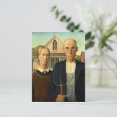 Carte Postale American Gothic de Grant Wood (1930) (Debout devant)