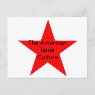 Carte Postale American Issue Culture Star Red