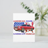 Carte Postale American Muscle Car (Debout devant)
