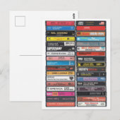 Carte Postale American Music - USA Anthems Cassette Print (Devant / Derrière)