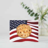 Carte Postale American Pie (Pomme Pie avec drapeau américain) (Debout devant)