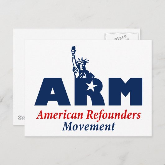 Carte Postale American Refounders Movement (ARM) (Devant / Derrière)