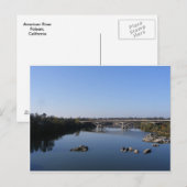 Carte Postale American River-Folsom (Devant / Derrière)