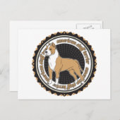 Carte Postale American Staffordshire Terrier (Devant / Derrière)