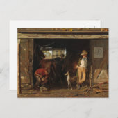 Carte Postale American WildWest Blacksmith et Cowboy (Devant / Derrière)