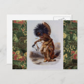 Carte Postale Amérindien (Devant / Derrière)