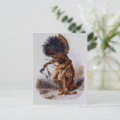 Carte Postale Amérindien (Debout devant)