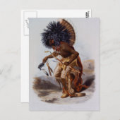 Carte Postale Amérindien (Devant / Derrière)