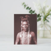 Carte Postale Amérindien, Ben Long Ear (Debout devant)