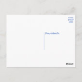 Carte Postale Amérindien Merci de Boho de la tribu bleue (Dos)