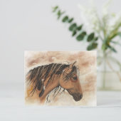 Carte Postale Amérindien Mustang Horse ArT par BiHrLe (Debout devant)